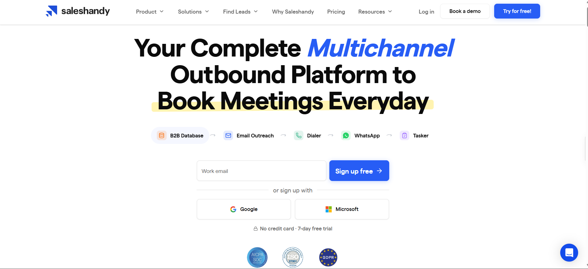 Saleshandy: The Largest B2B Database for Work Emails