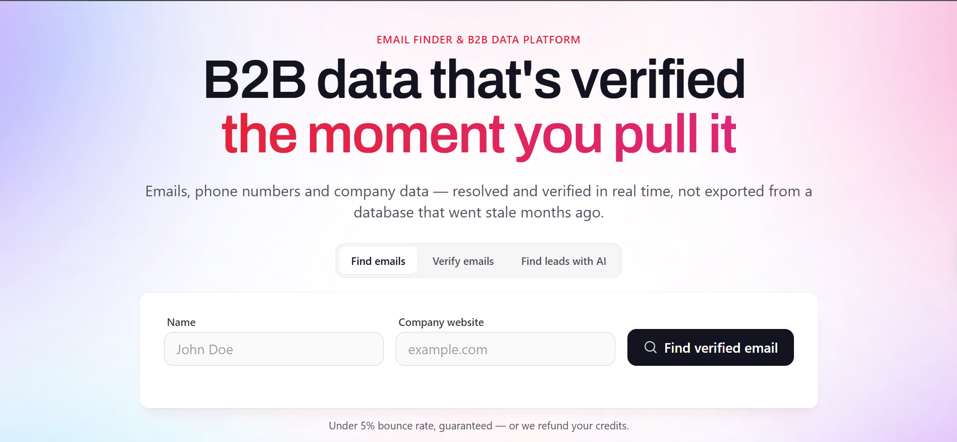 findymail.com website