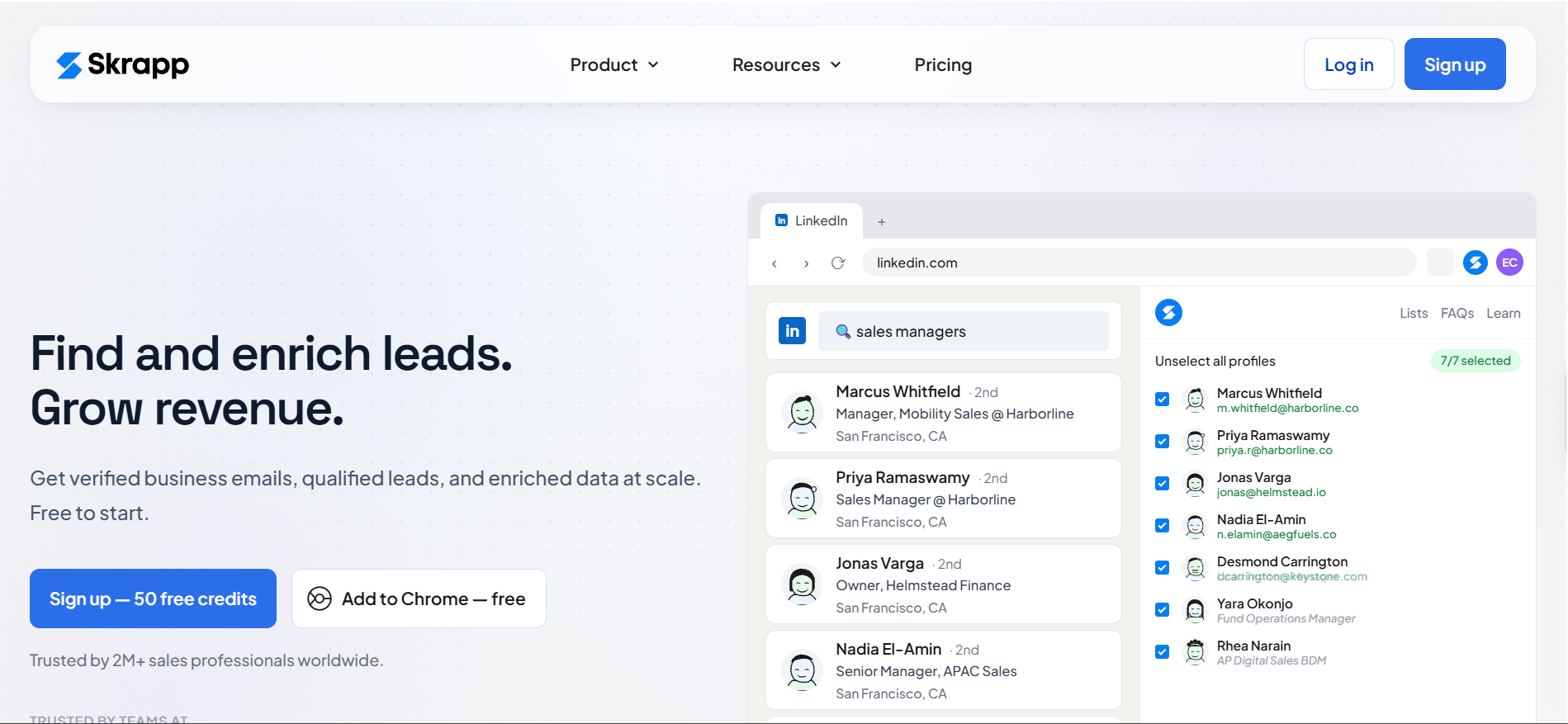 skrapp.io website