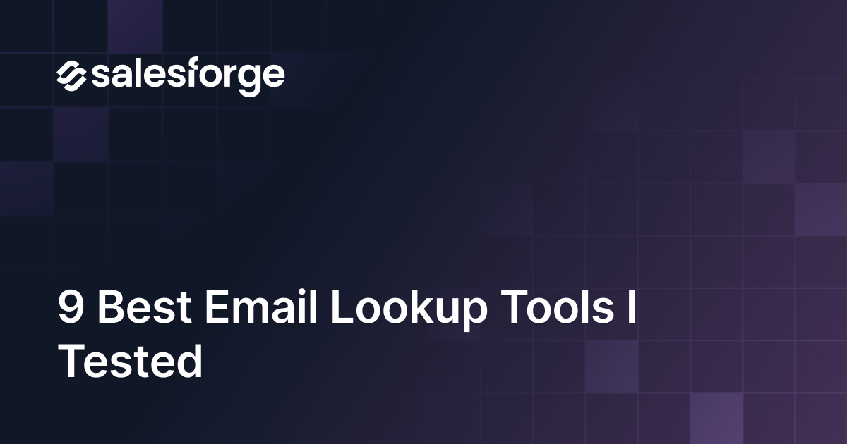 9 Best Email Lookup Tools I Tested in 2026