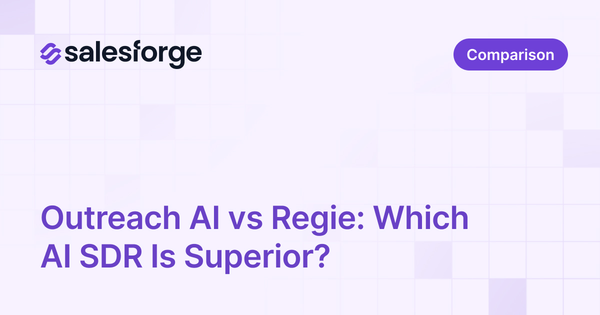 Outreach AI vs Regie: Which AI SDR Should You Pick?