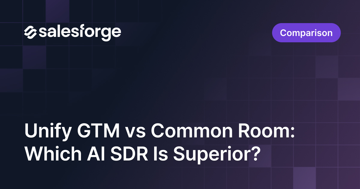 Unify GTM vs Common Room: Which AI SDR Is Superior?