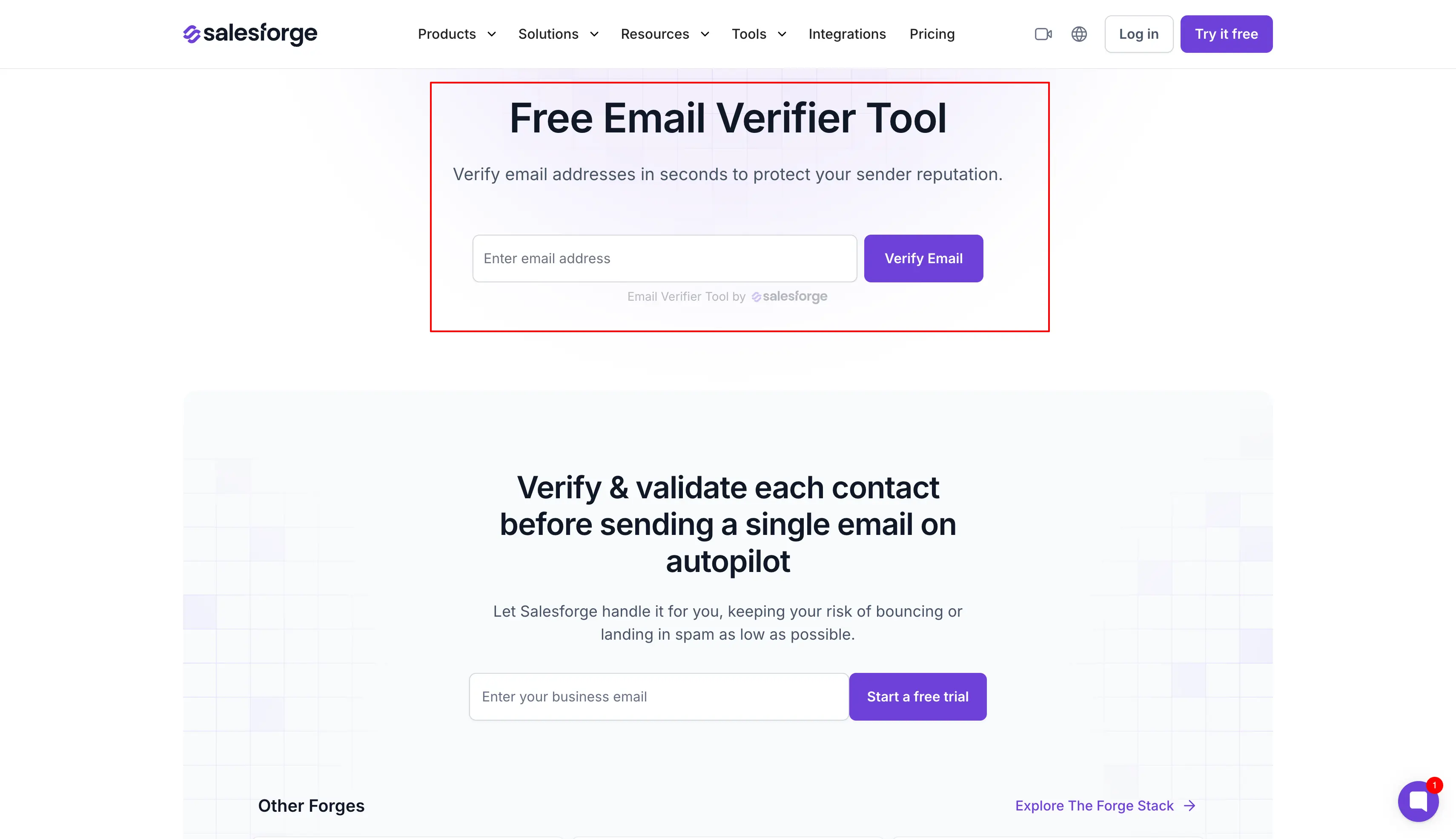 Free Email Verifier by Salesforge