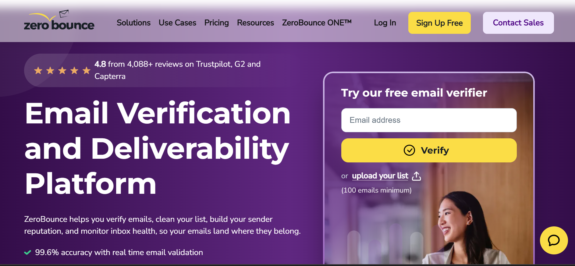 zerobounce - email verification and deliverability plaform