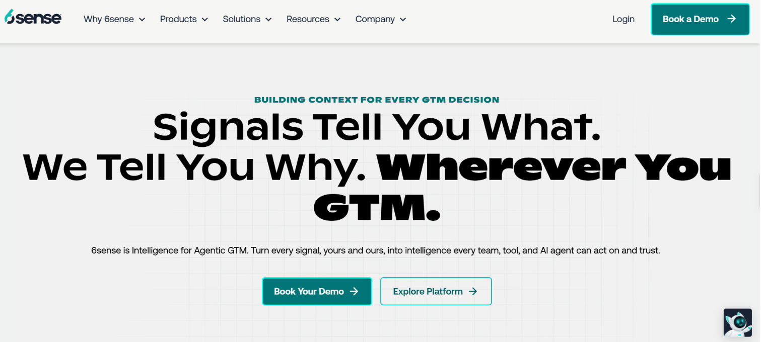 6sense homepage