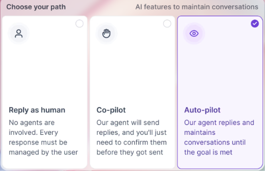Primebox™ helps your team respond faster across email and LinkedIn with two AI reply modes