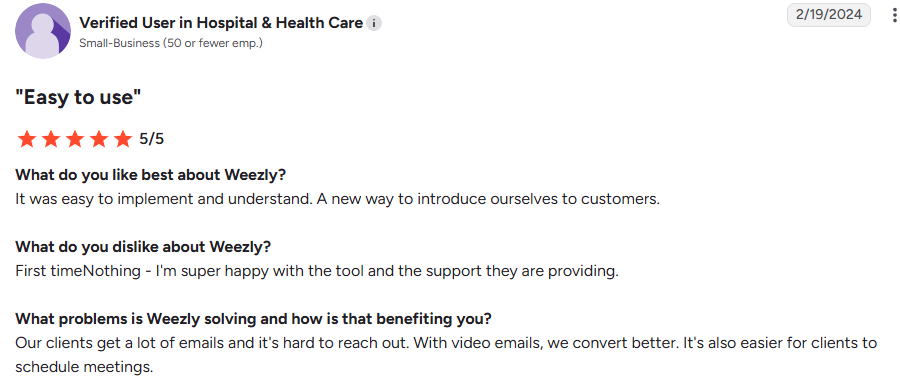 User Review
