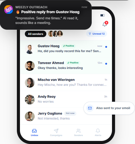 Weezly mobile app