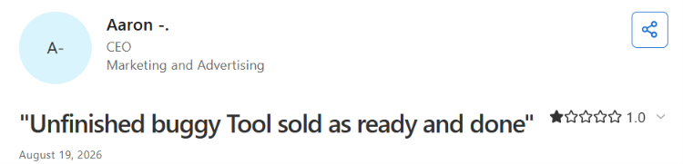 SyncGTM user review on Capterra