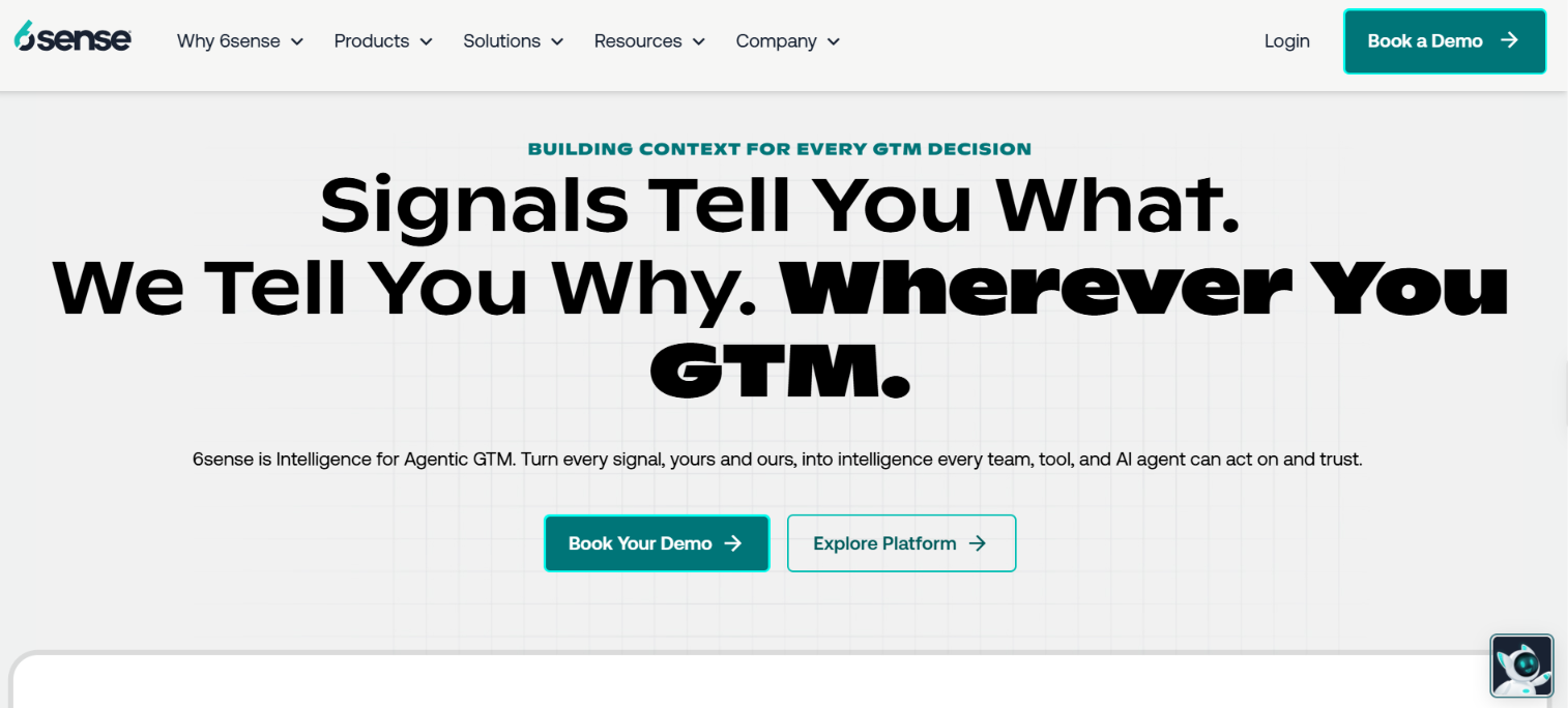 6sense homepage