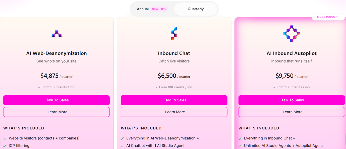 Warmly pricing