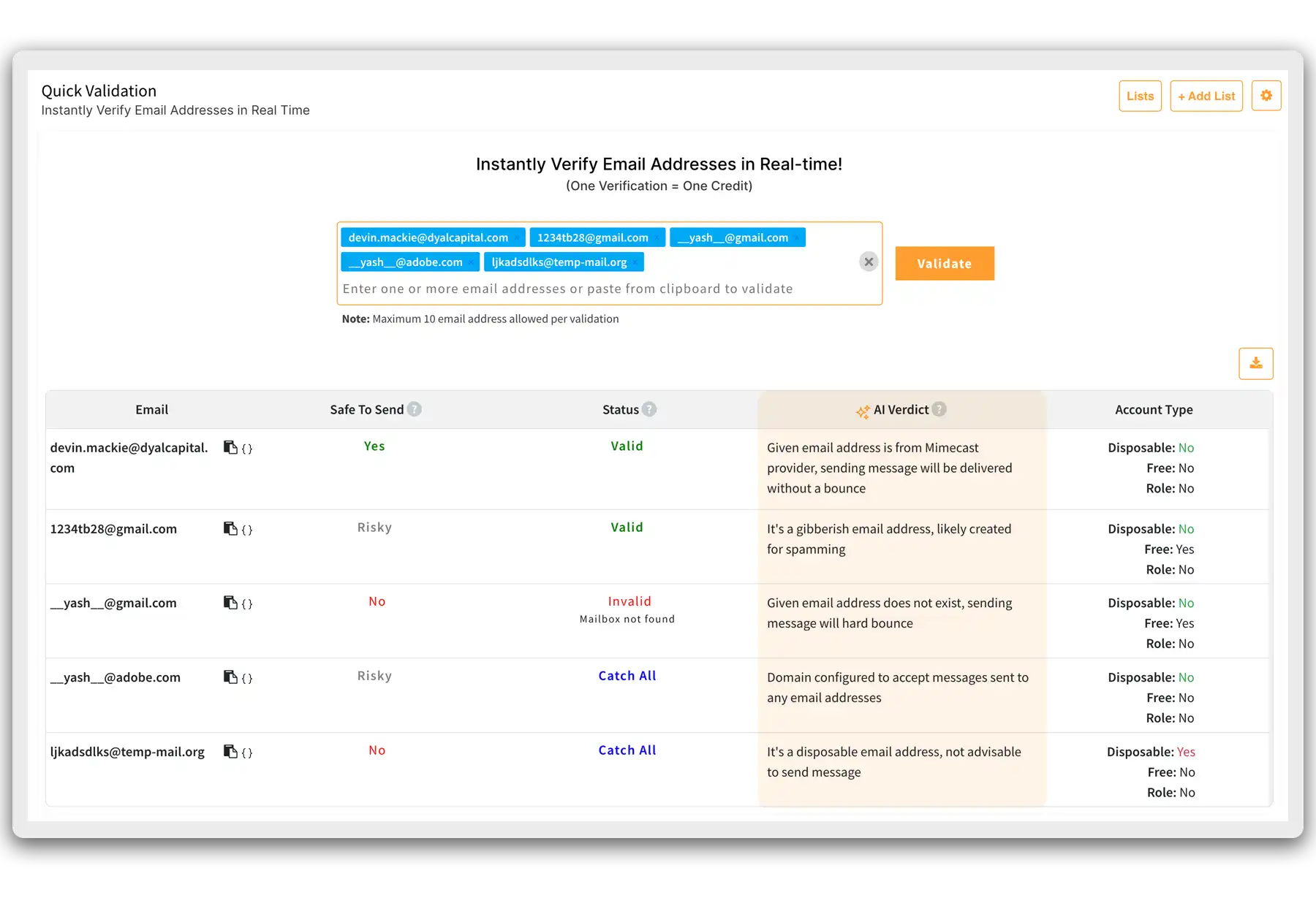Clearout Verification Results Explained