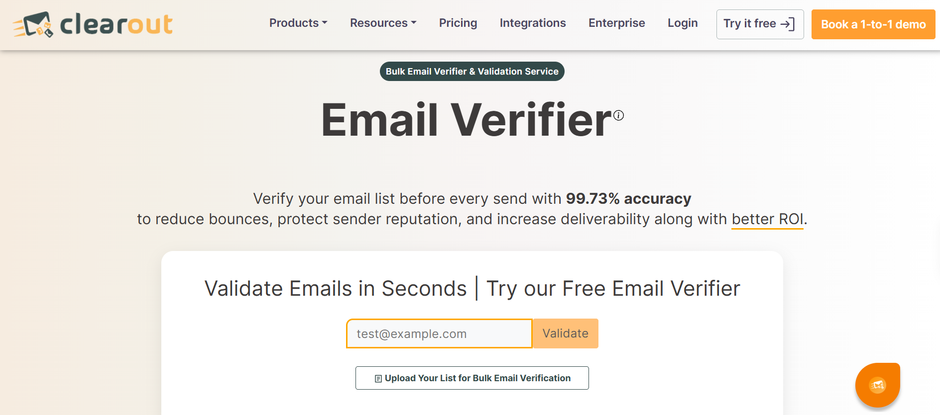 Clearout Email Verifier
