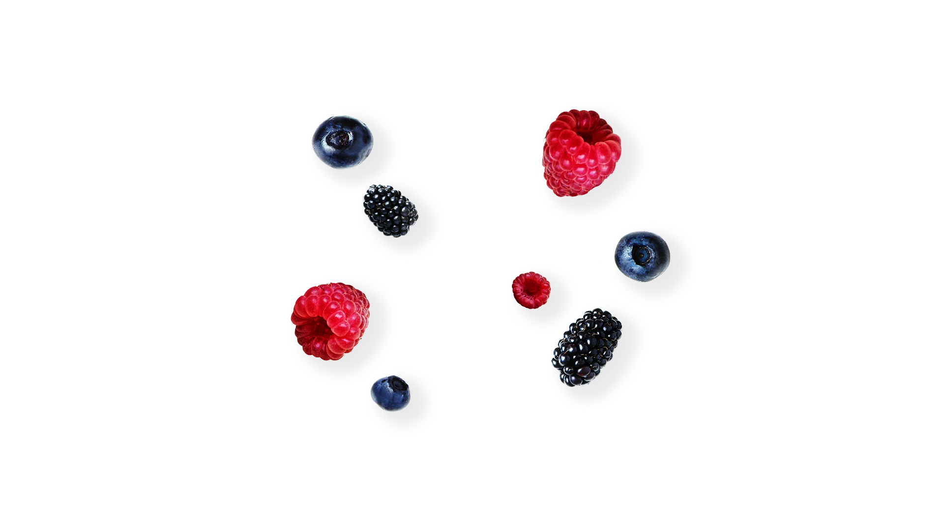 Several pieces of berries