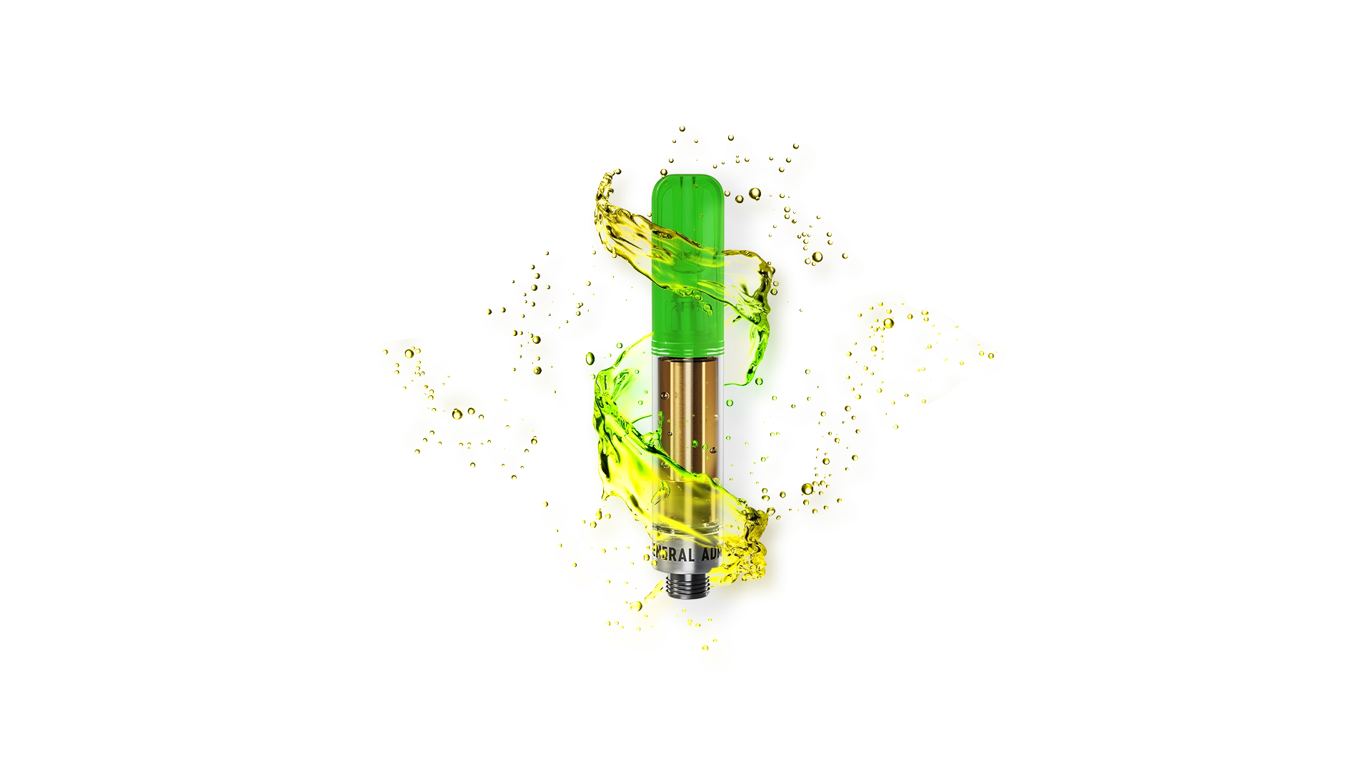 A vape with a juicy splash around it