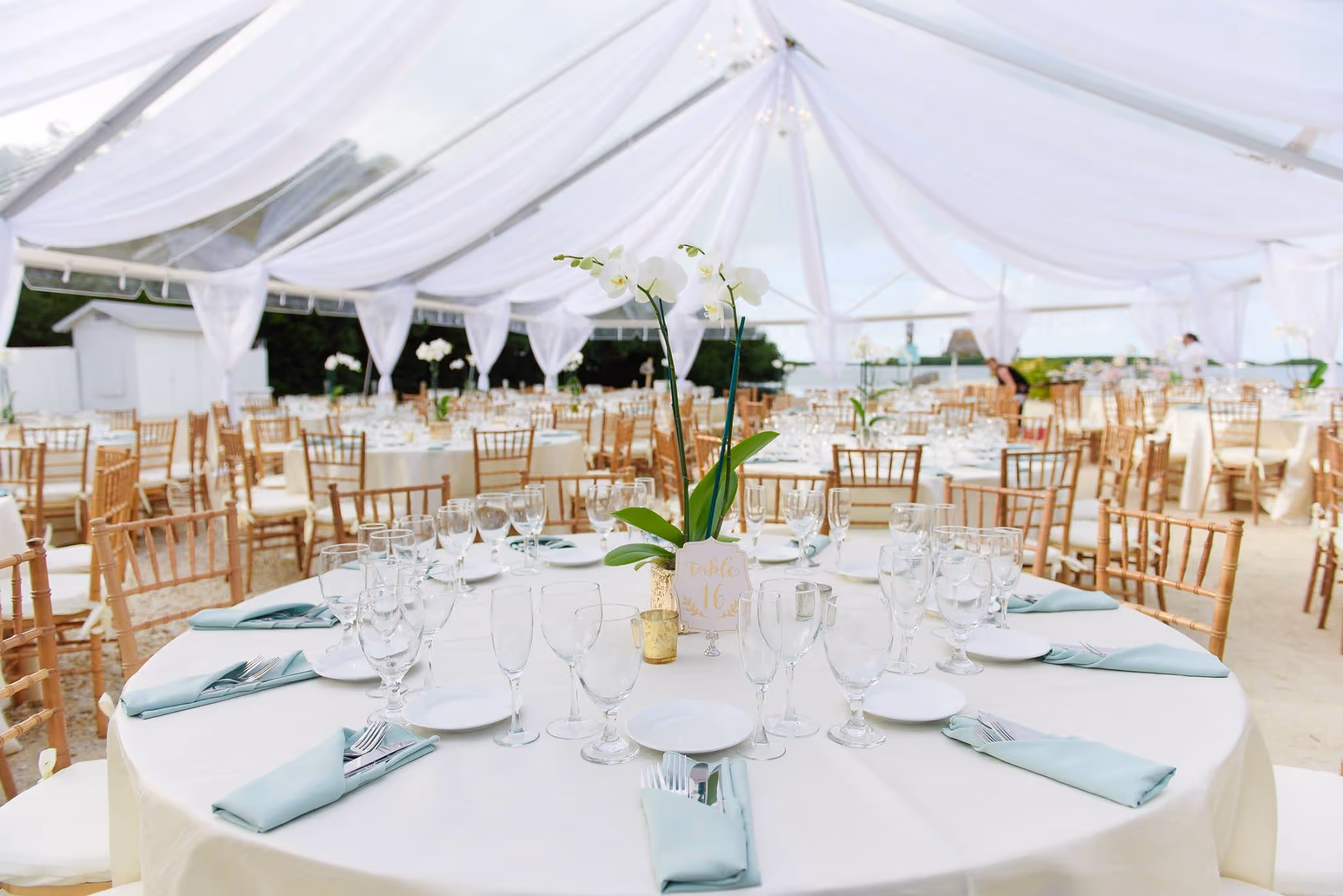 Wedding reception at Kon Tiki Resort in Islamorada.