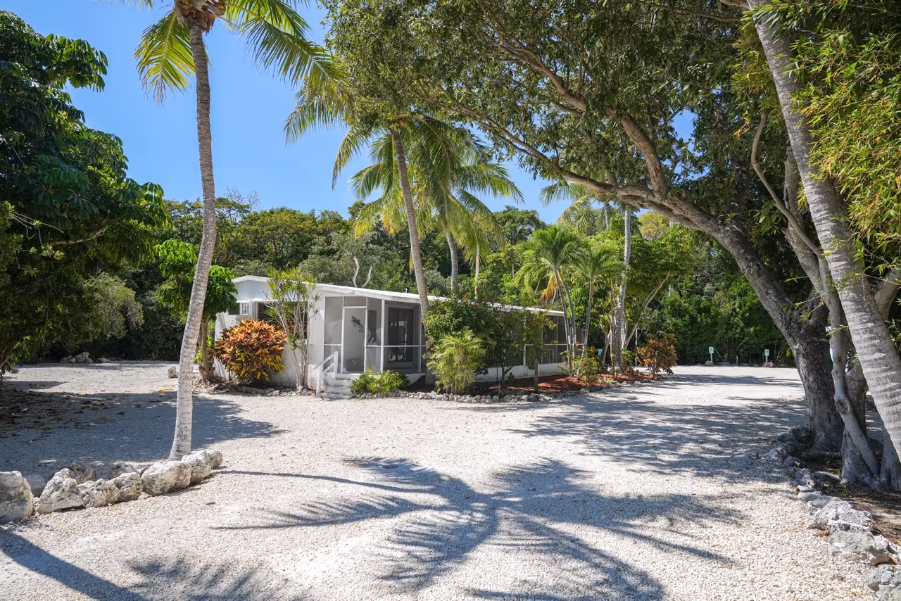 Exterior view of unit 18 at Kon Tiki Resort in Islamorada.