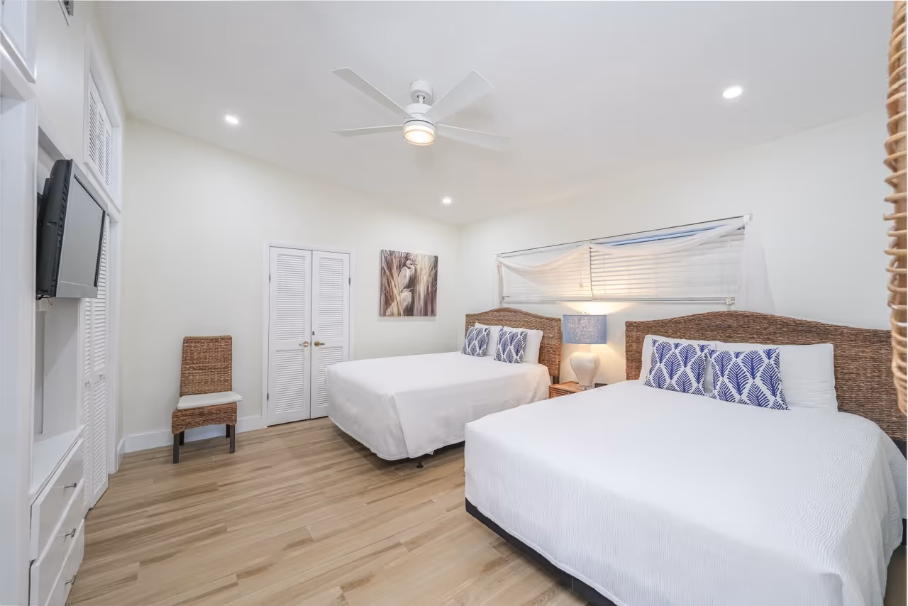 The interior of unit 1 at Kon Tiki Resort in Islamorada.