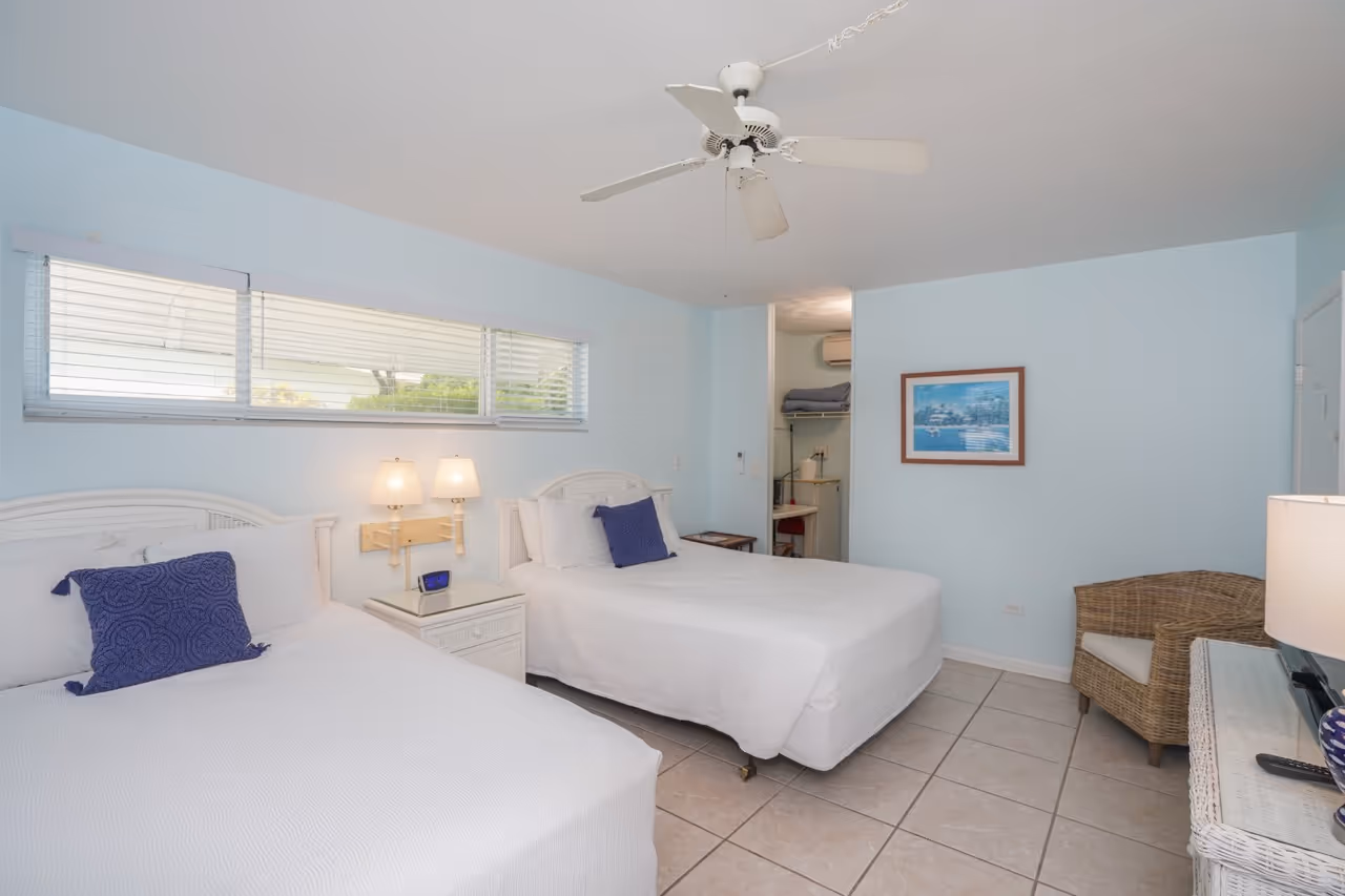 The interior of unit 9 at Kon Tiki Resort in Islamorada.