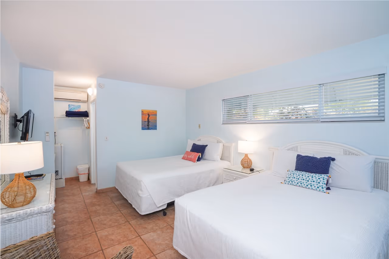 The interior of unit 10 at Kon Tiki Resort in Islamorada.