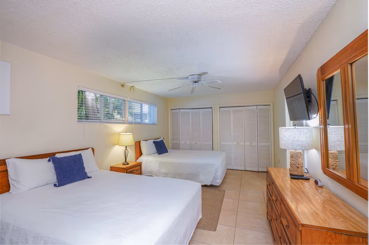 The interior of unit 16 at Kon Tiki Resort in Islamorada.