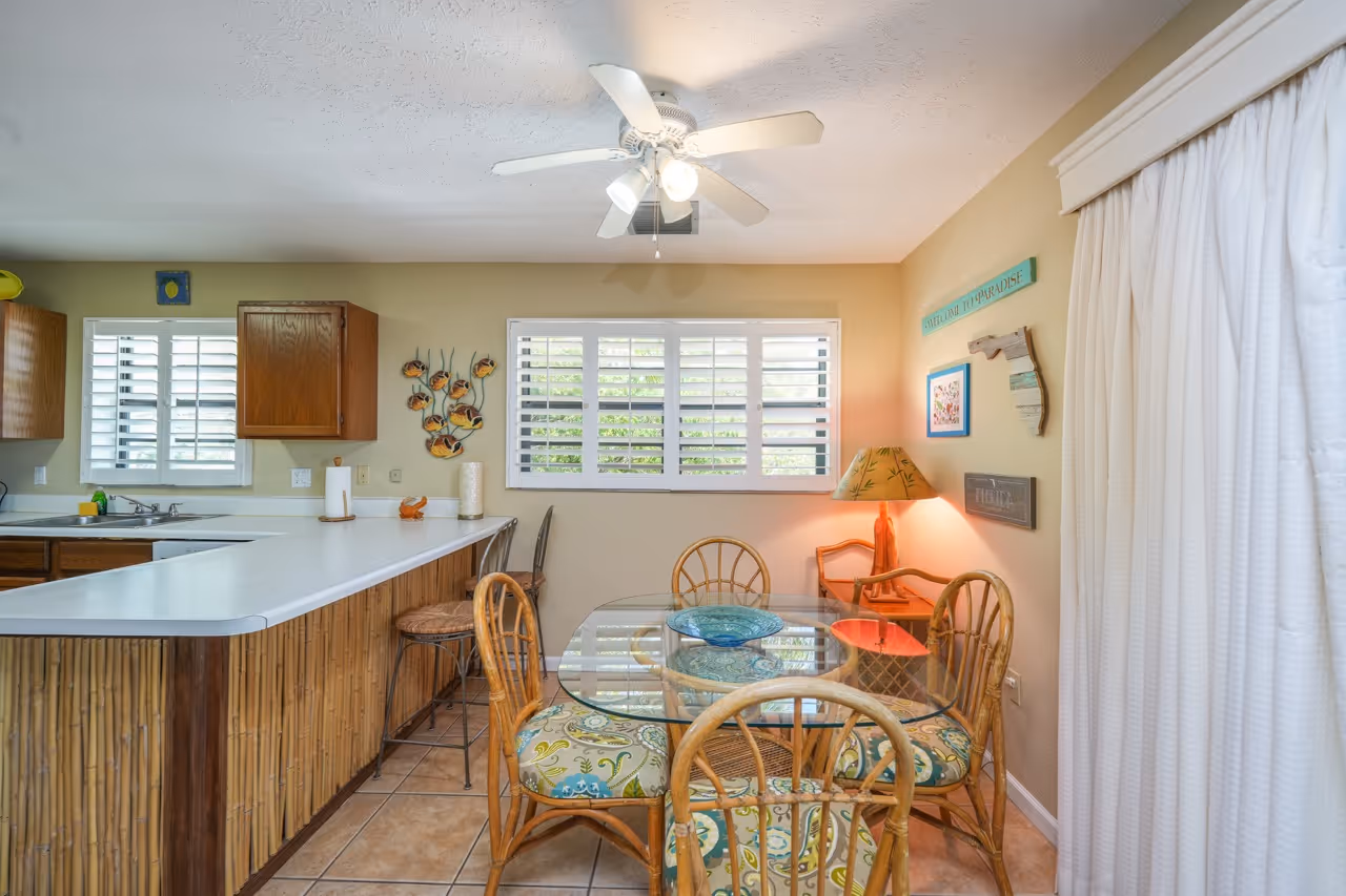The interior of unit 21 at Kon Tiki Resort in Islamorada.