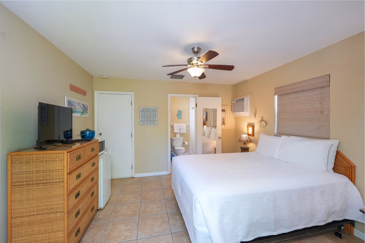 The interior of unit 22 at Kon Tiki Resort in Islamorada.