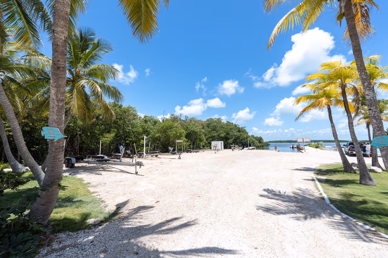 The Kon Tiki Resort ramp area to the Florida Bay.