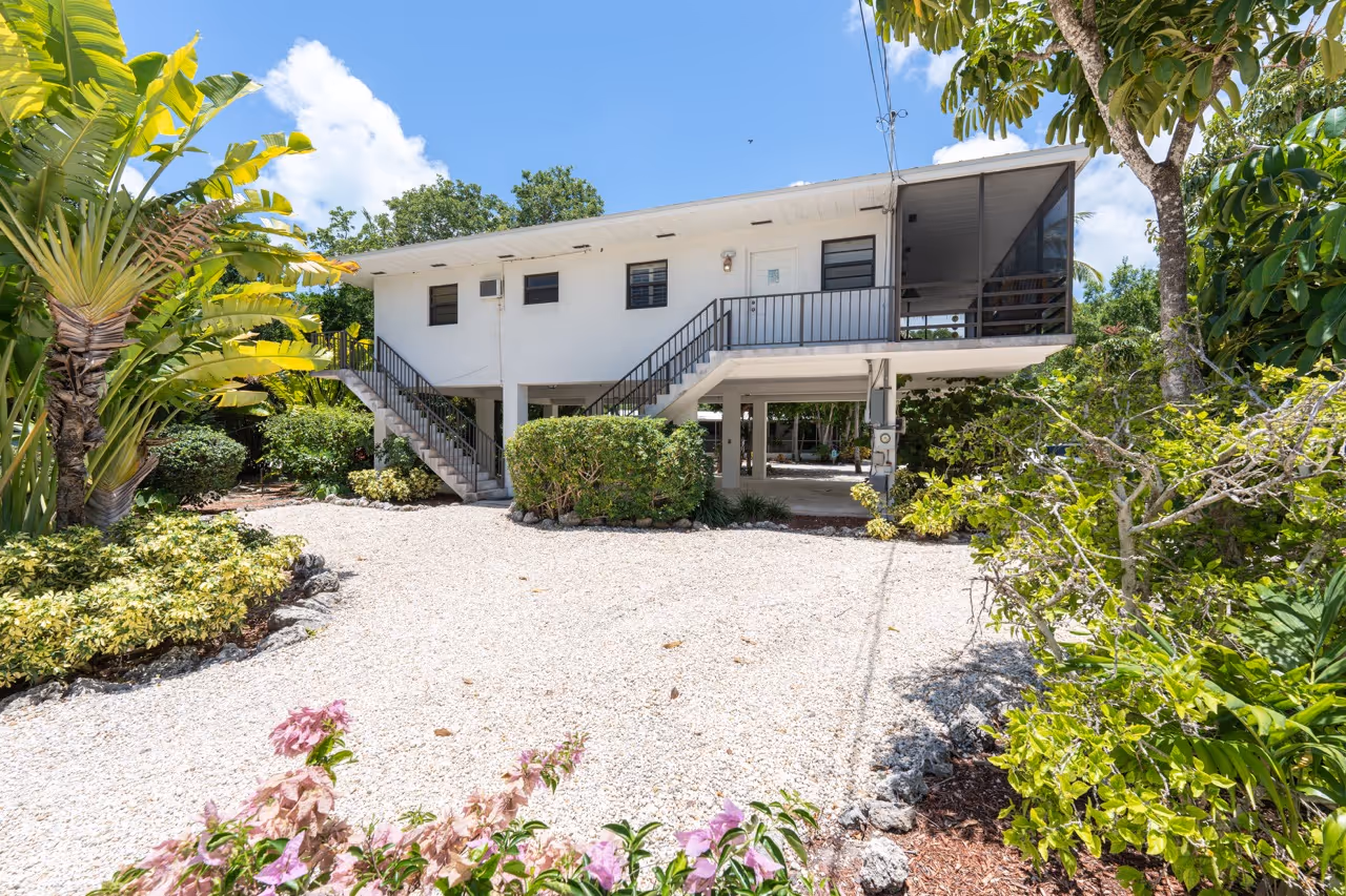 Exterior view of unit 22 at Kon Tiki Resort in Islamorada.