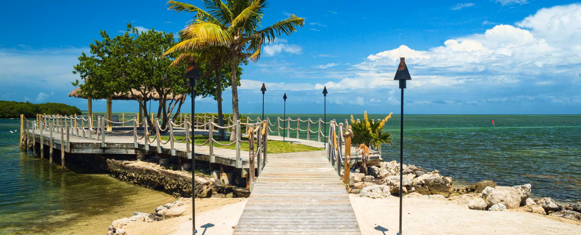Summertime in the Florida Keys: sunshine and a warm ocean breeze.