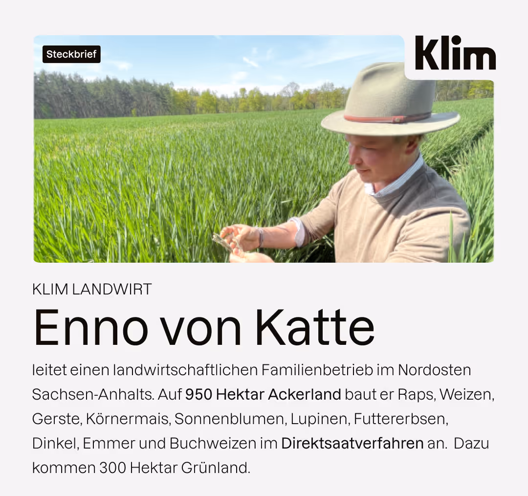 Steckbrief von Klim Landwirt Enno