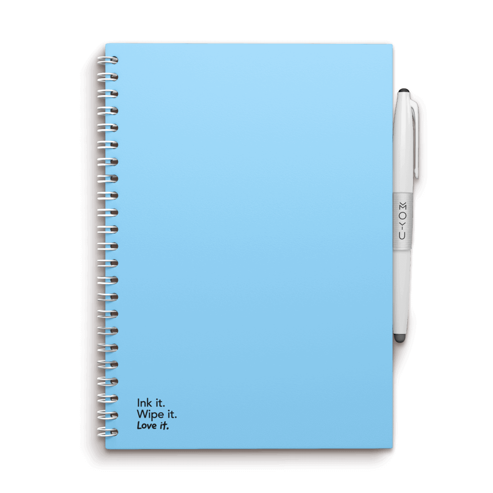 Sky Blue Erasable Notebook | MOYU Solid Elegance