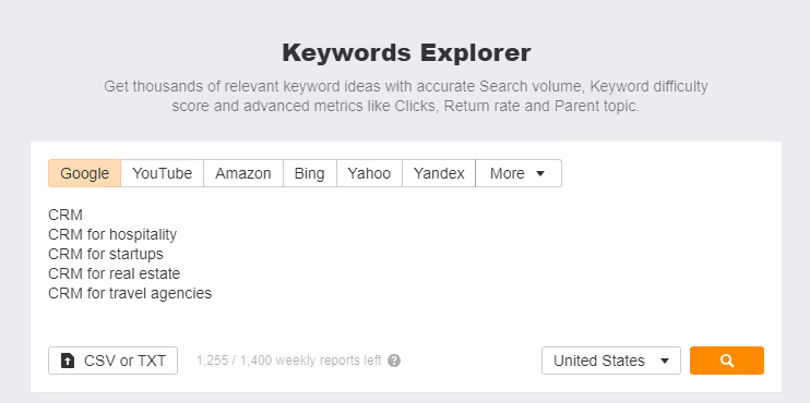 how to find total monthly volume of keywords