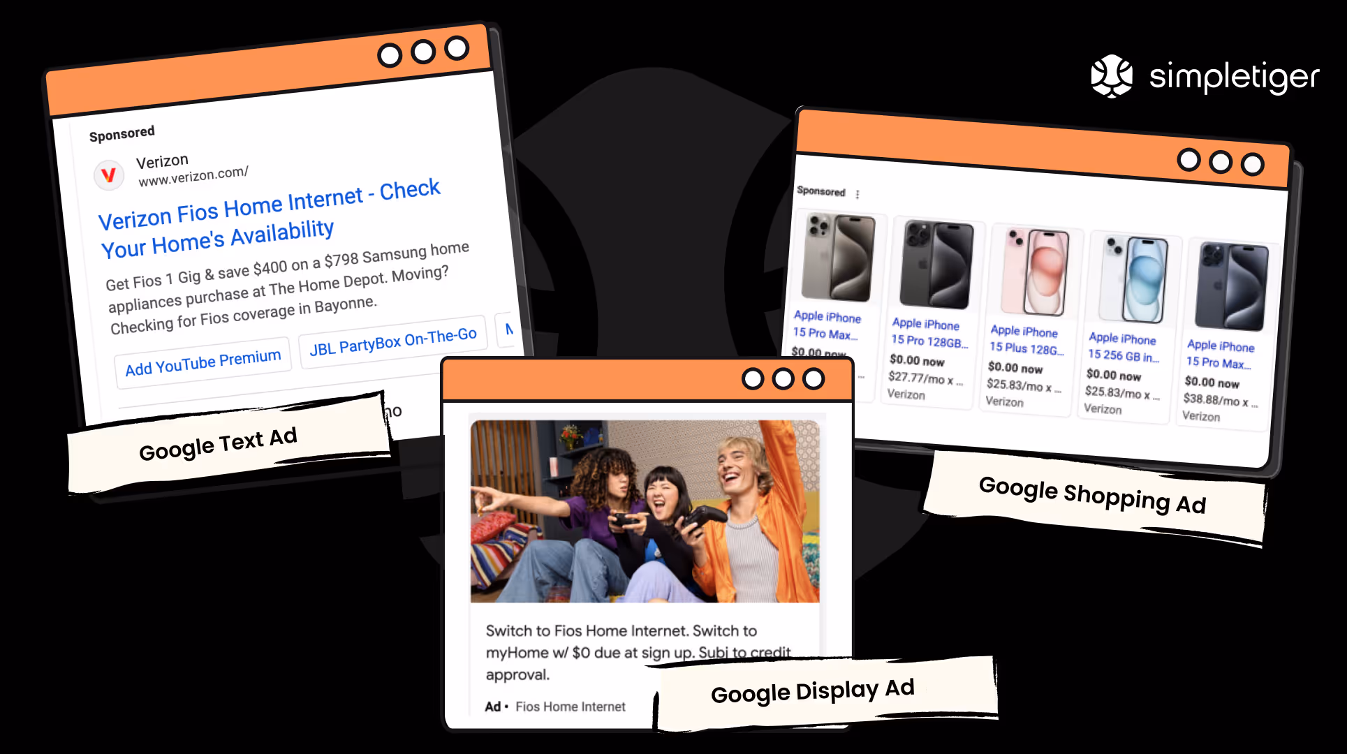 Examples of Google Ads