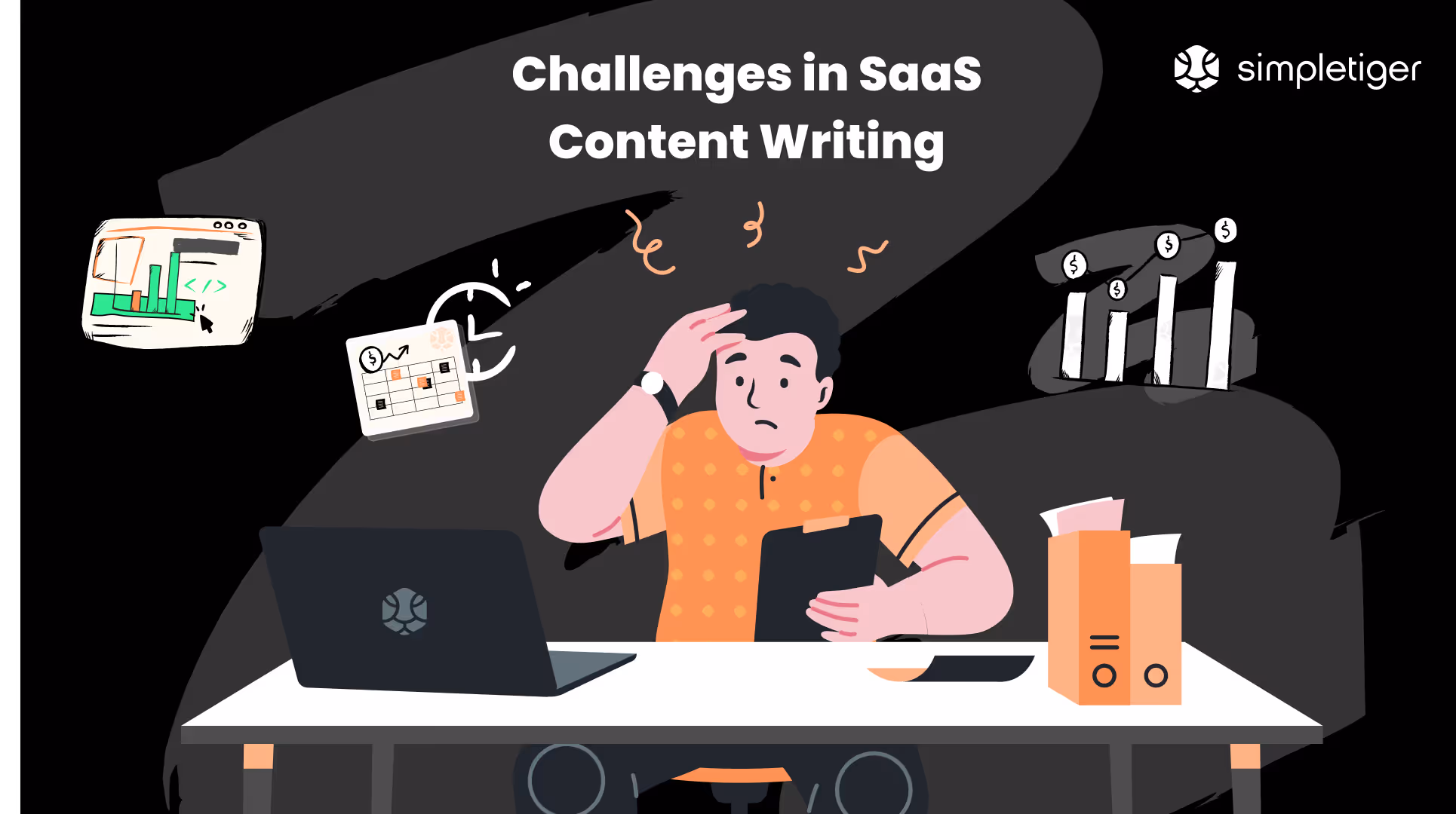 Challenges in SaaS content writing include standing out, content effectiveness, and SEO optimization.