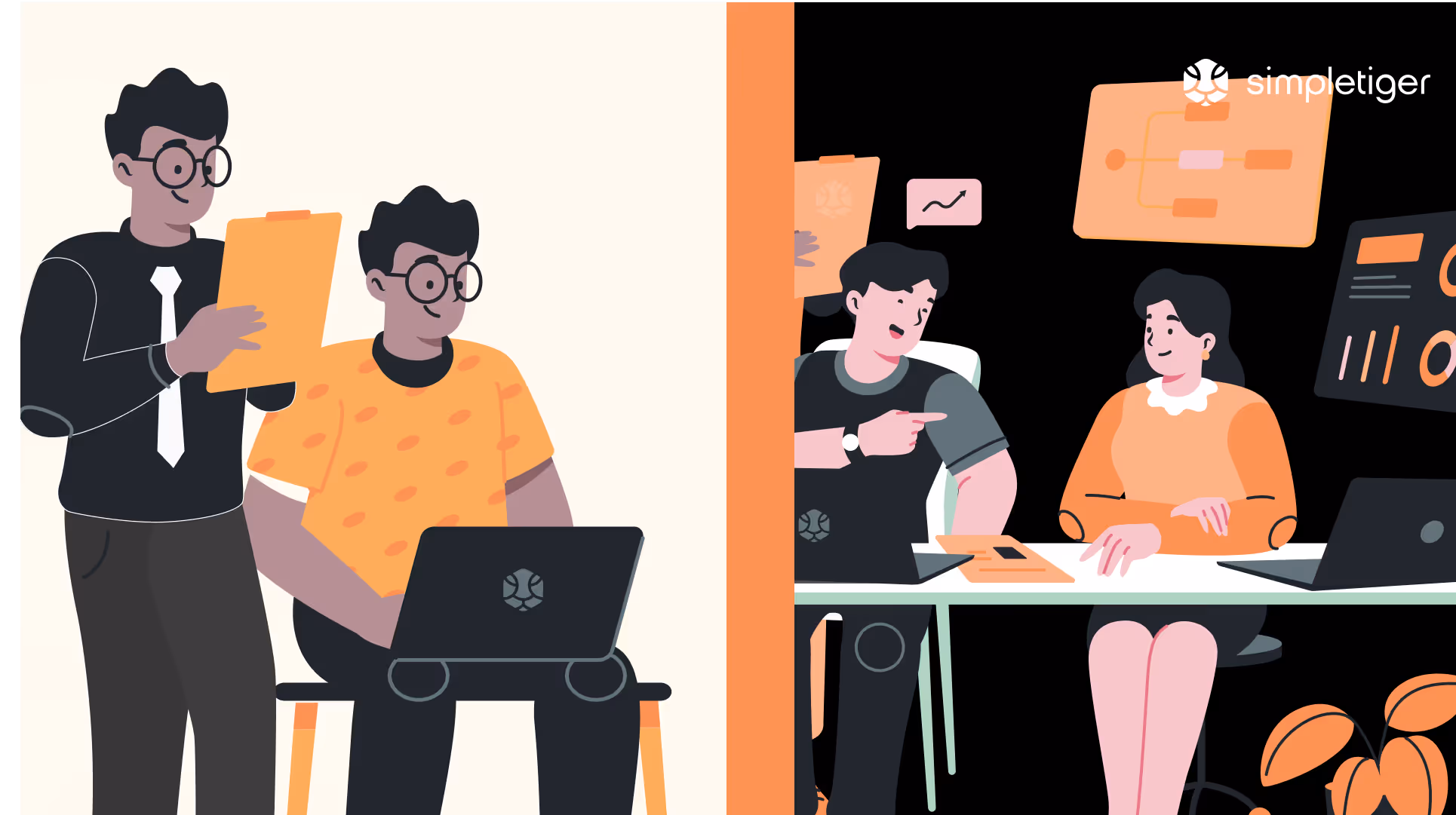 Two marketing teams collaborating on various campaigns and projects