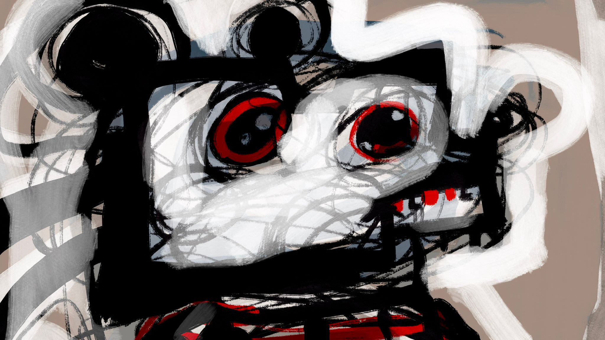 Painting of a dog