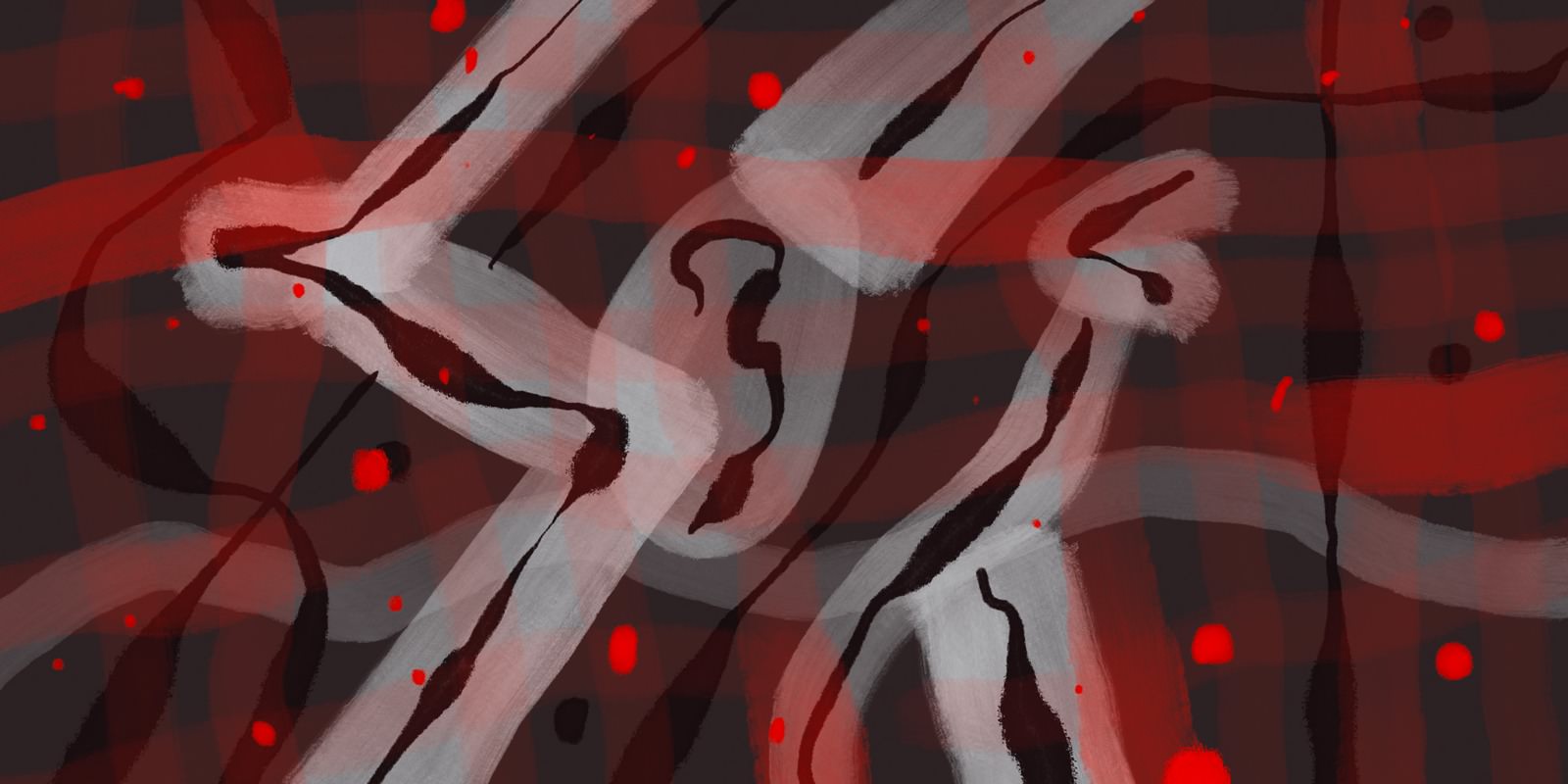 Abstract plasma painting