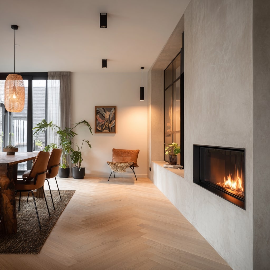 Achtergrond foto infrezen vloerverwarming