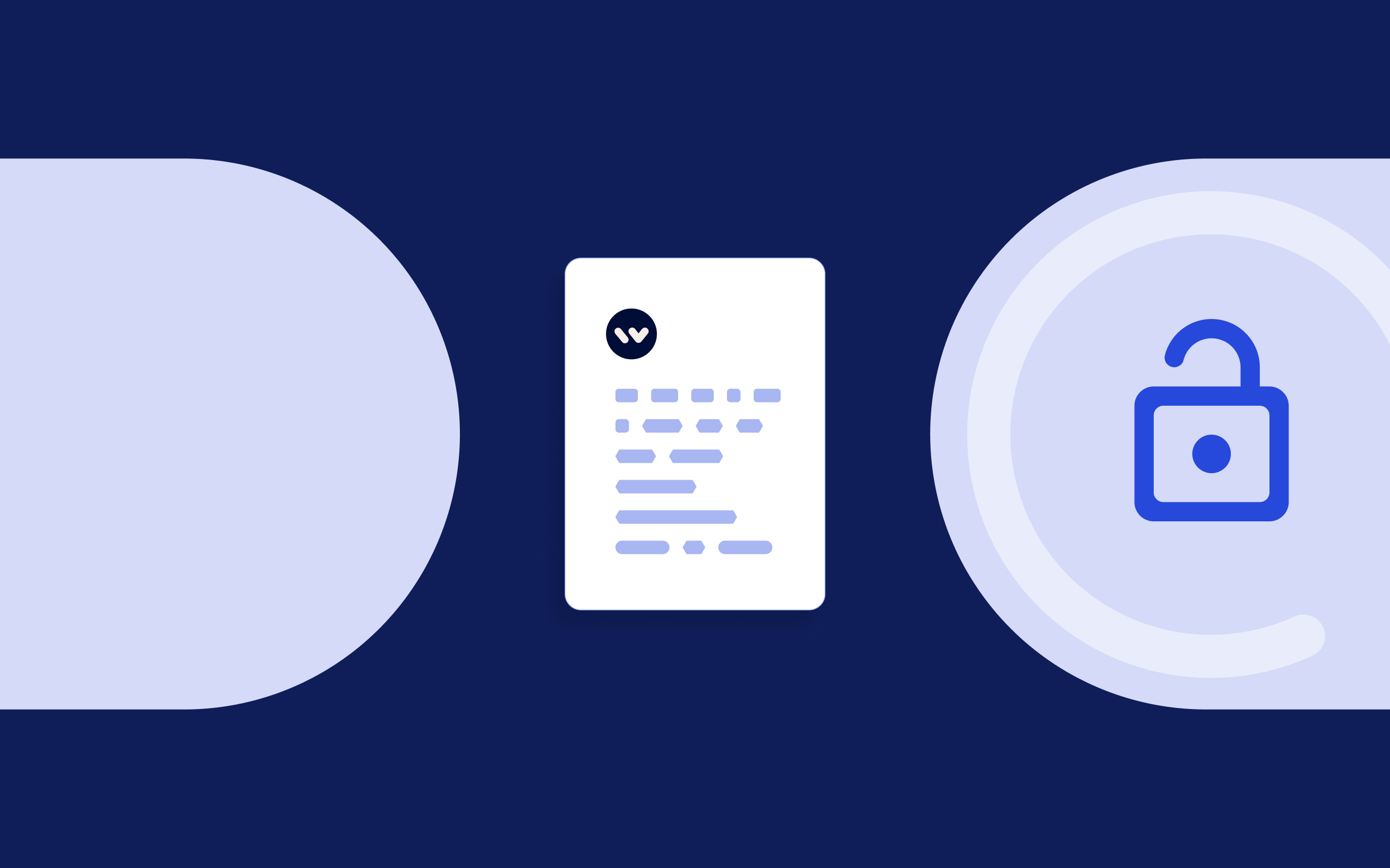 Cover image in light blue featuring vehicle renders , a lock and title in lighter dark blue and very dark blue color