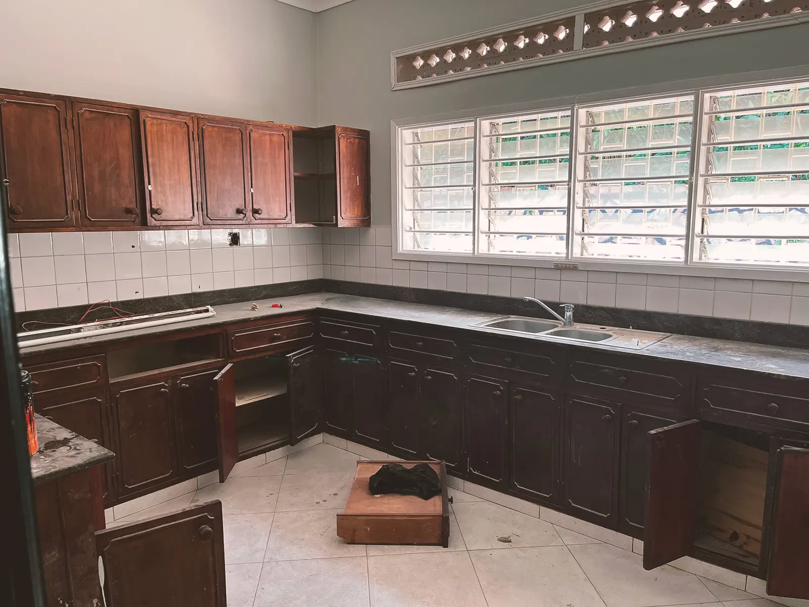 Basil Dental Clinic Uganda Interior Kitchen Before Renovation