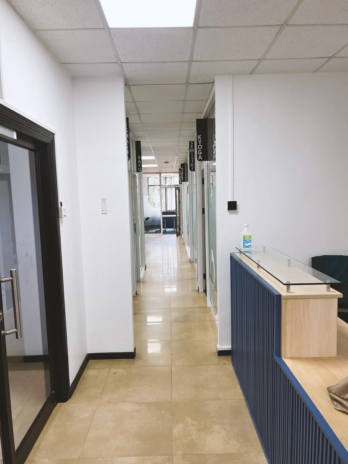 Open Capital Advisors Office Interior Renovation Entrance Renovation Kampala
