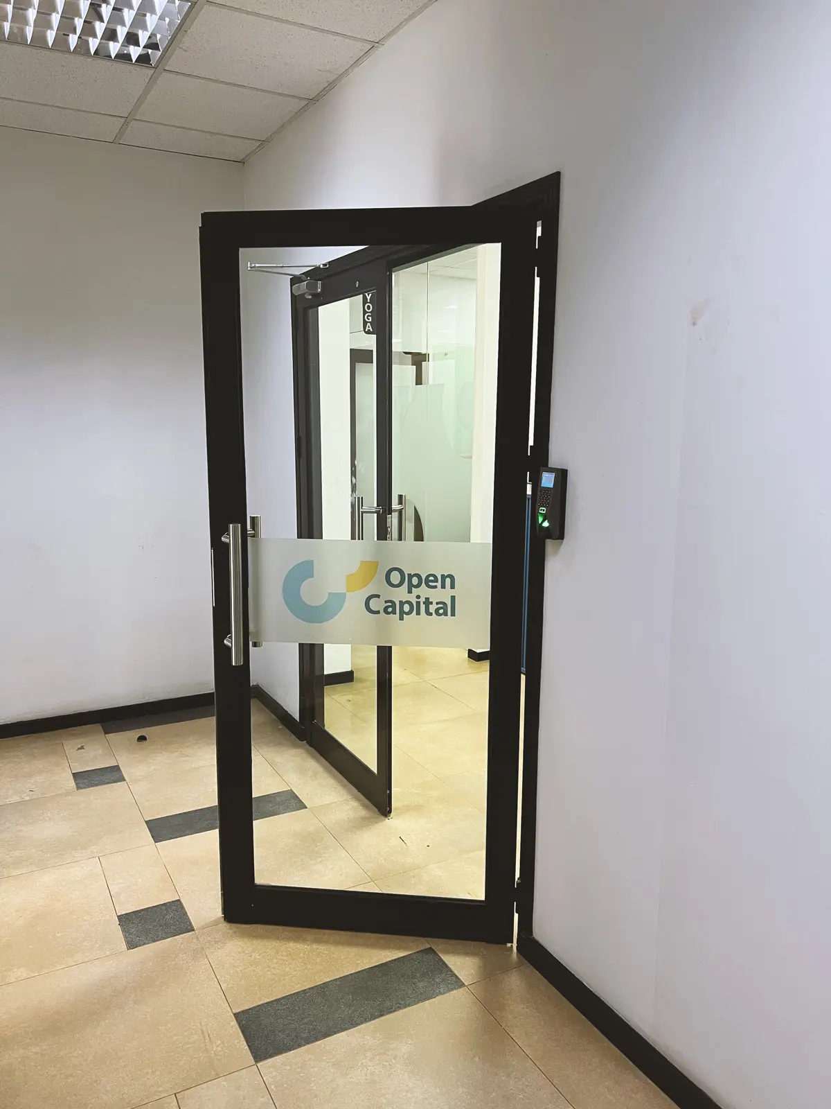 Open Capital Advisors Boardroom Office Interior Renovation Front EntranceKampala