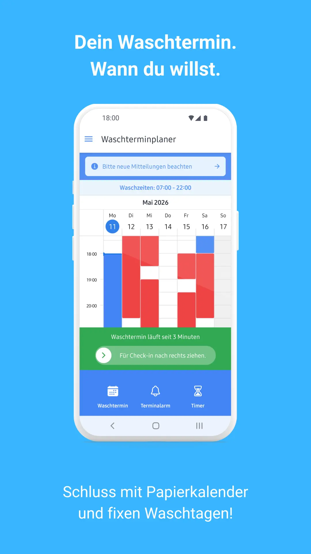 OWKTP App - Dein Waschtermin Wann du willst
