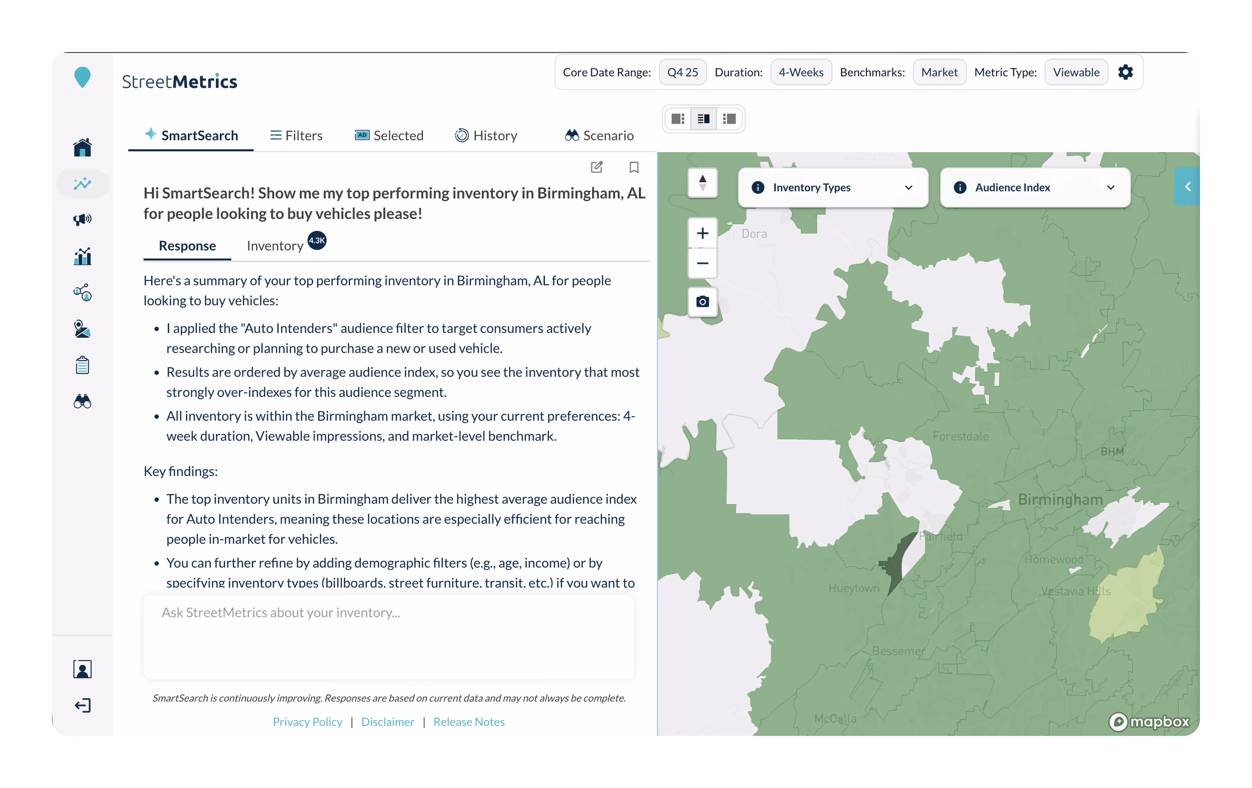 Plan Manager overview showing bar charts and pie charts