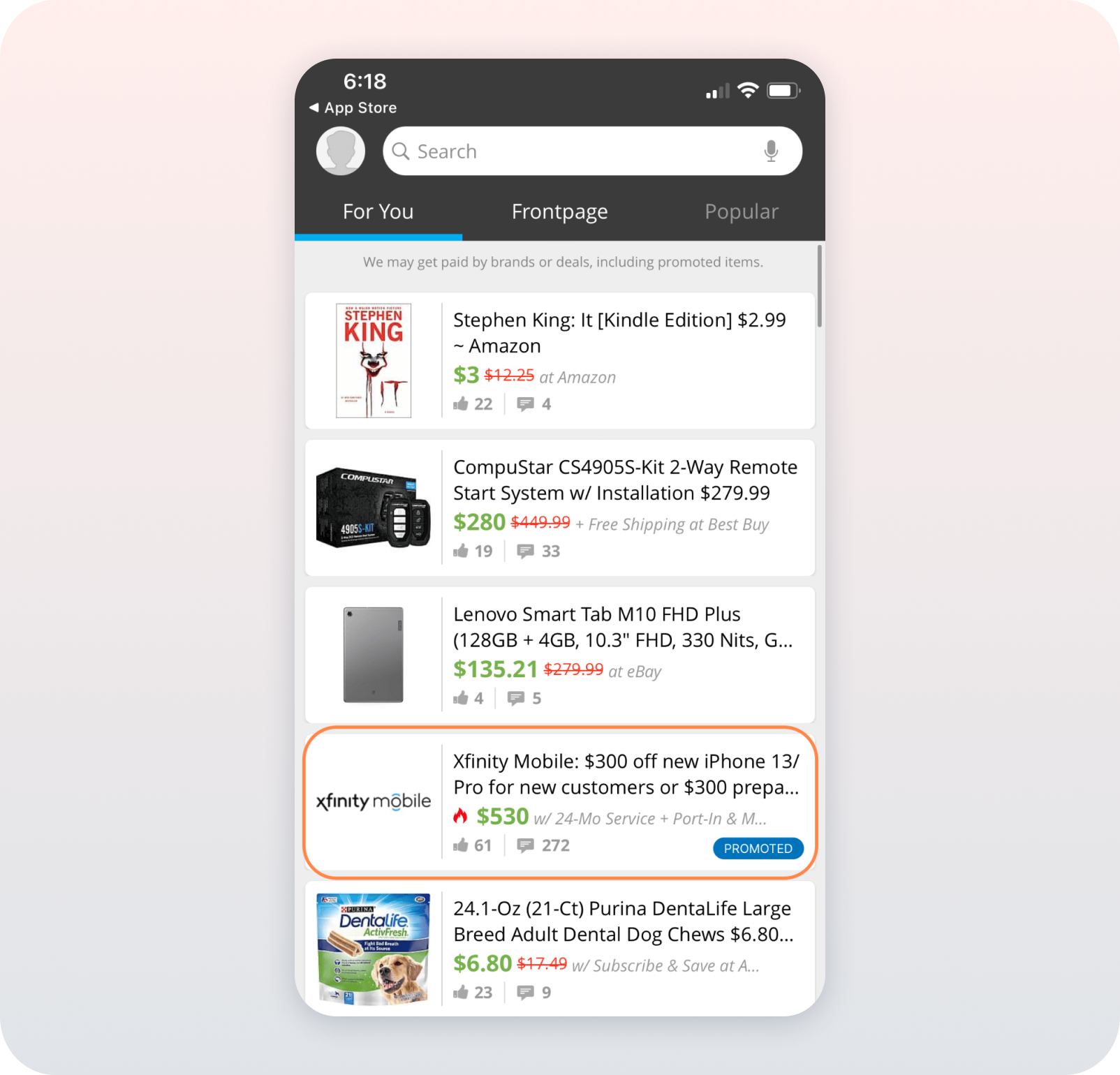 sponsored listing