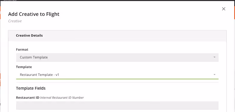 Kevel template builder
