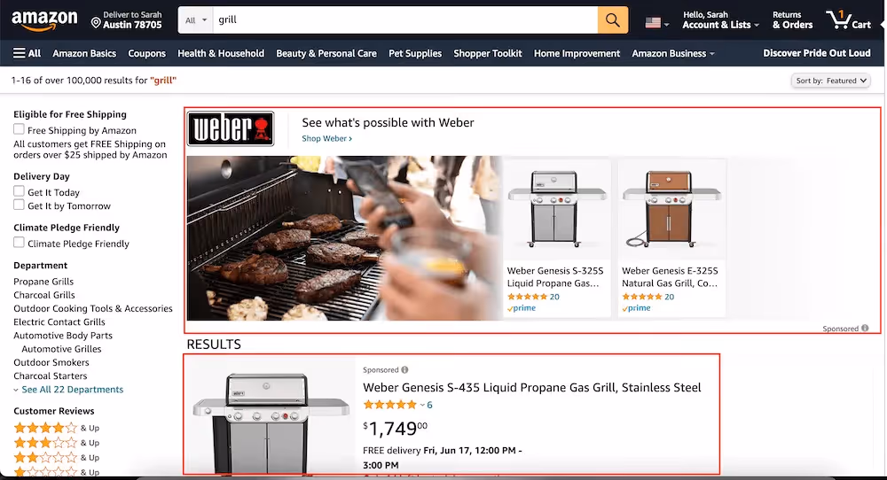Amazon grills contextual targeting