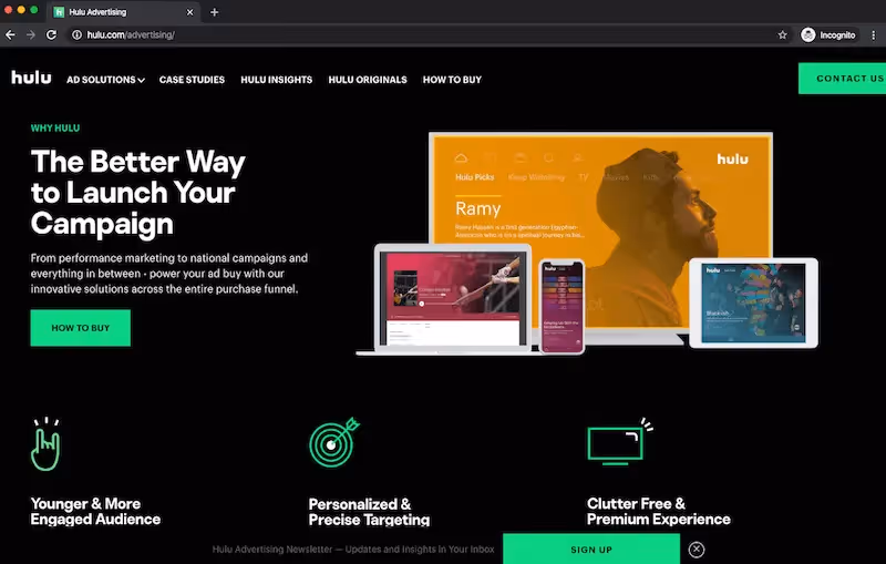 hulu advertise with us