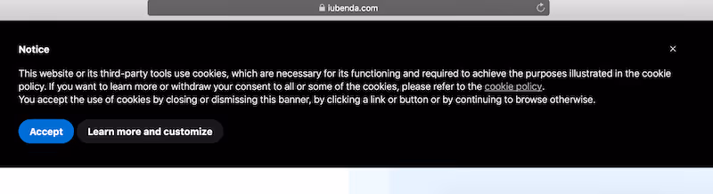 iubenda consent management platform